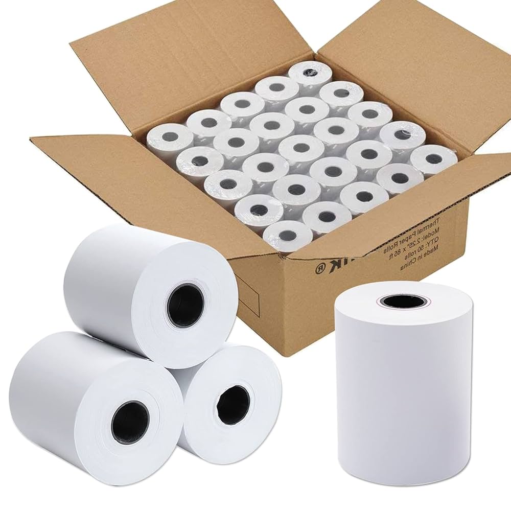 2 1/4" X 50FT THERMAL CASH REGISTER ROLL