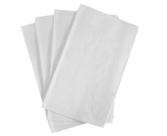 15" X 17" PAPER NAPKIN-DINNER NAPKINS-WHITE-2 PLY PRO-BRAND