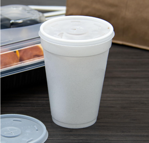 16OZ PLASTIC FOAM LID-TRANSLUCENT SLOTTED L16ST-CONVERMEX