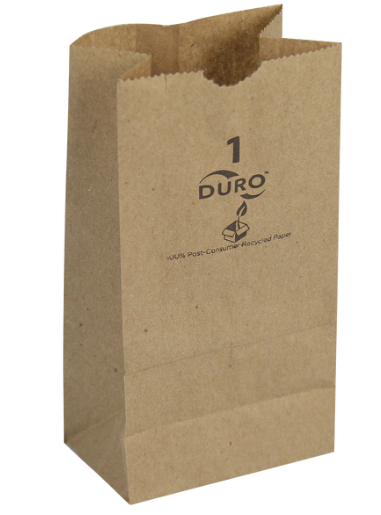 1LB BROWN PAPER BAGS-DURO