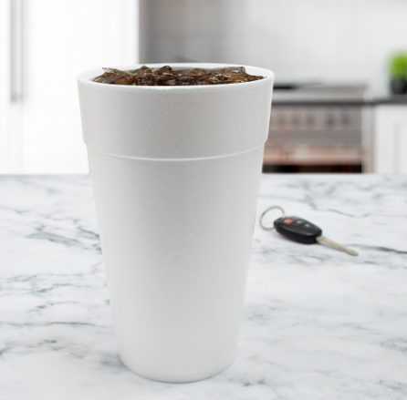32OZ WHITE FOAM CUP-DART 32TJ32