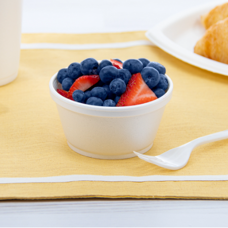 8OZ WHITE FOAM BOWL CONTAINER-8SJ20 DART