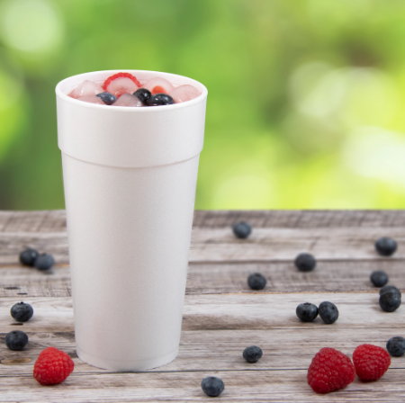 24OZ WHITE FOAM CUP-DART 24J16