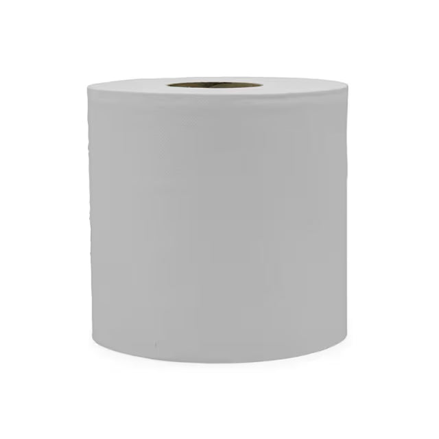 7.6''x 9" 450FT-2 PLY CENTRE PULL PAPER TOWEL ROLL-WHITE-VICTORIA BAY VBCP2609-6 ROLLS (600 SHEETS)