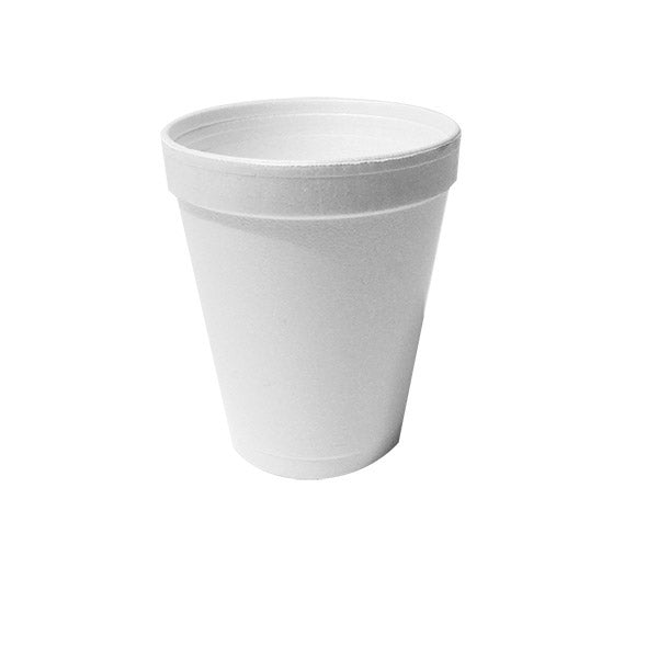 8OZ WHITE FOAM CONTAINER-8FC20-PLASTIFAR