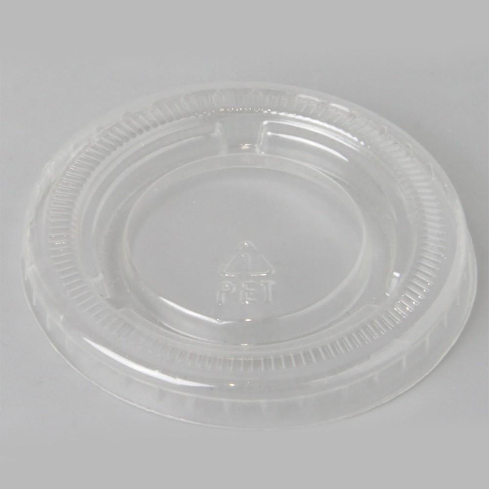 1OZ CLEAR PLASTIC SAUCE/SOUFFLE LID-WOODYS
