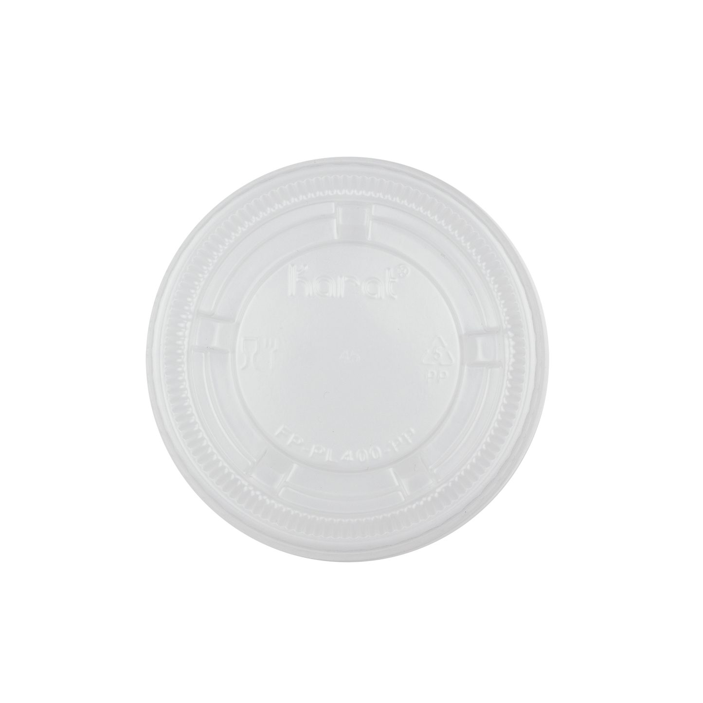 3.25OZ/4OZ/5.5OZ CLEAR PLASTIC SAUCE / SOUFFLE LID VENTILATED-WOODYS