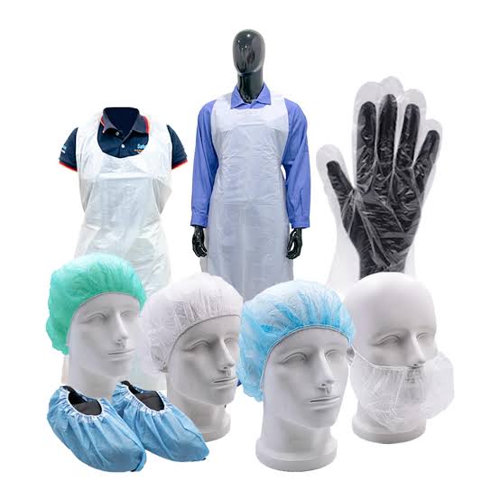 GLOVES, APRONS & HAIRNETS