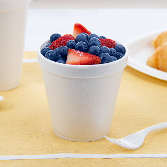 16OZ WHITE FOAM CONTAINERS LID-TERMO