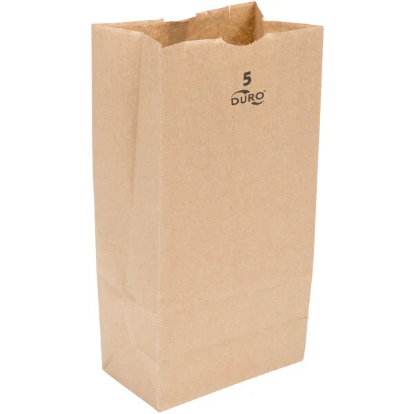 5LB BROWN PAPER BAG-DURO