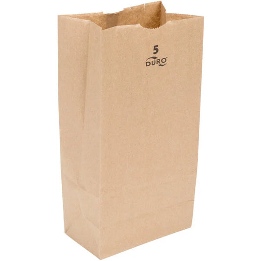 5LB BROWN PAPER BAG-DURO
