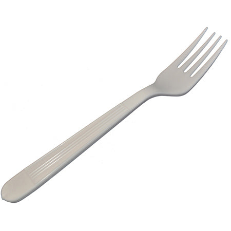 HEAVY WEIGHT UNWRAPPED P-PLASTIC FORKS-WHITE-PROBRANDS PROB133400 (10PK x 100PCS) 1000CT