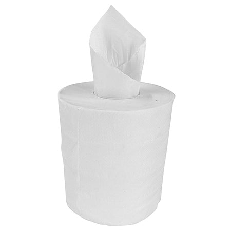 7.75'' X 500FT 2-PLY CENTRE PULL PAPER TOWEL ROLL-WHITE-PROBRANDS PROB191359-6 ROLLS (600 SHEETS)