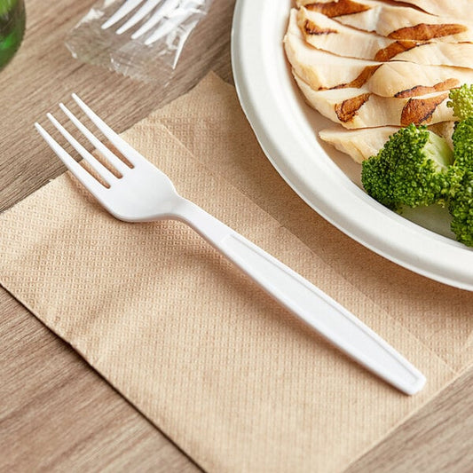 MEDIUM WEIGHT UNWRAPPED PLASTIC FORK-BULK