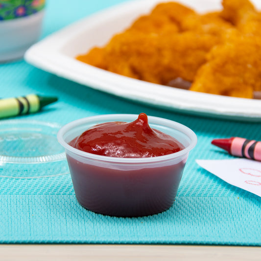 2OZ CLEAR PLASTIC SAUCE/SOUFFLE CUP-WOODYS