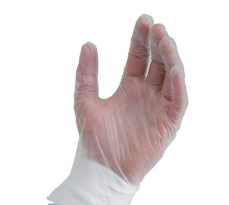 EXTRA LARGE VINYL GLOVES-POWDER FREE-BASIC BRAND