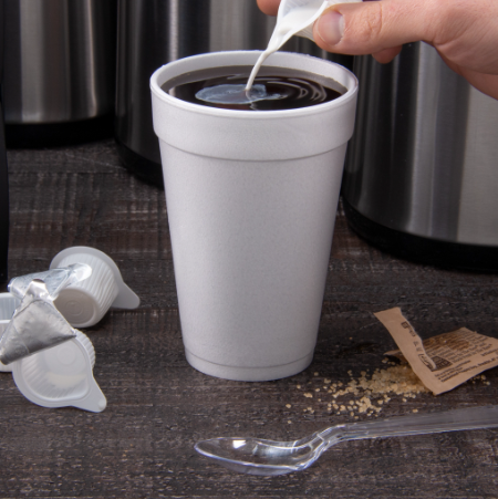 16OZ WHITE FOAM CUP-DART-16J16