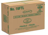 16OZ WHITE PLASTIC FOAM CUP LID-LIFT N LOCK)-DART-16FTL