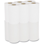 8'' X 350FT WHITE PAPER TOWELS ROLL HARDWOUND BRAND-12 ROLLS
