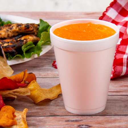 10OZ WHITE FOAM CUP-DART 10J10