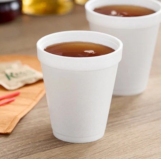 8OZ WHITE FOAM CUP-DART 8J8