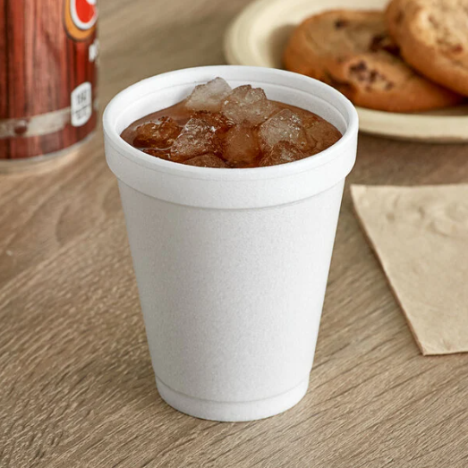 6OZ WHITE FOAM CUP- DART 6J6