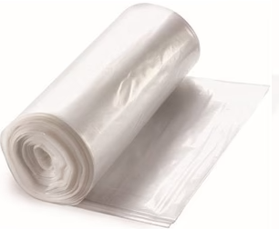 33 GALS (33 X 40) PLASTIC GARBAGE/TRASH BAGS-CLEAR-COMMERCIAL-16MIC/0.63MIL-WOODYS