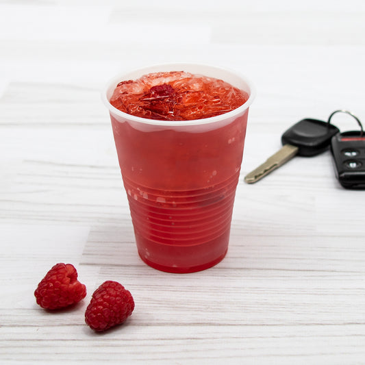 12OZ PLASTIC RIBBED COLD CUPTRANS-DART-Y12S