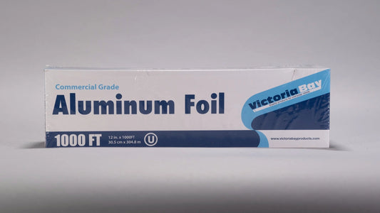 12 X 1000" ALUMINIUM FOIL-STANDARD THICKNESS-VICTORIA BAY 1 ROLL