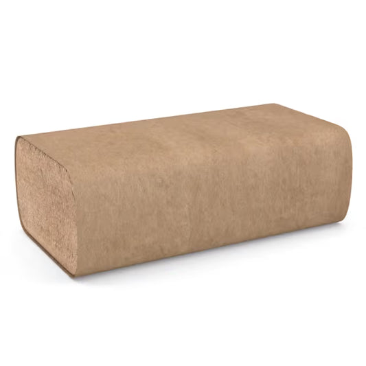 9.1"x 9.5'' KRAFT FOLDED PAPER TOWEL-BROWN-CASCADES 101751 (16PKS X 250PCS)-4000 CT