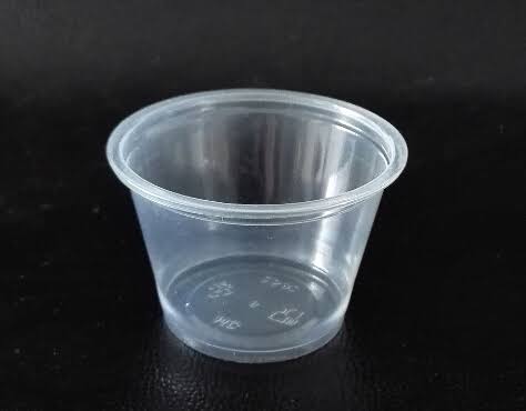 2.5OZ (75ML) PLASTIC SAUCE / SOUFFLE CUP-CLEAR-WOODYS WOOD031 (50PK X 50PCS)-2500CT