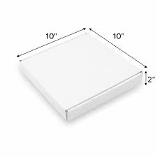 10"x 10"x 2" PIZZA BOX-WHITE-VICTORIA BAY VBPZ1010W (50CT)