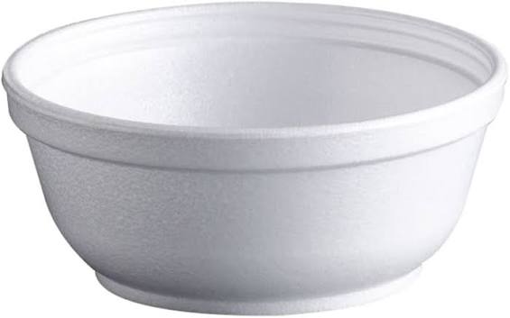 8OZ FOAM BOWL CONTAINER-WHITE-DART 8B20 (20PK X 50PCS)-1000CT