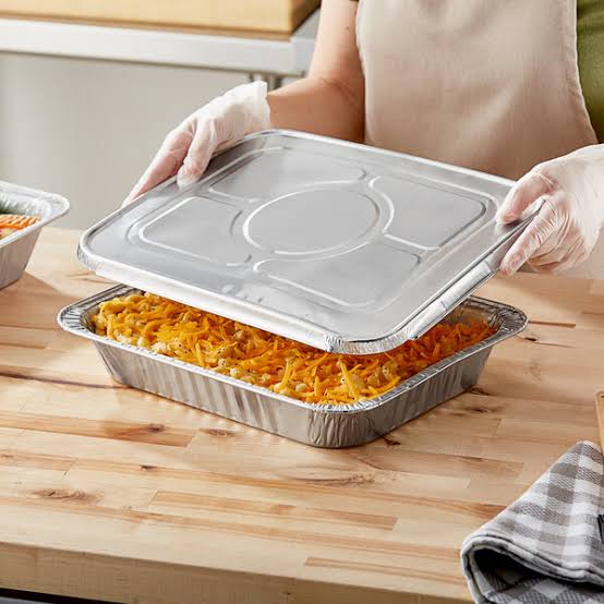HALF SIZE-HEAVY GRADE ALUMINUM STEAM TABLE PAN LIDS-WOODYS (1PK x 30PCS)-30CT