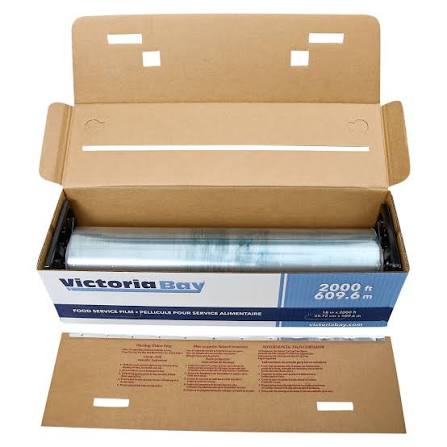 18"X 2000FT-35 GAUGE-PLASTIC FILM WRAP-REGULAR-VICTORIA BAY 18X2M (1 ROLL)