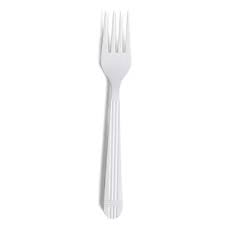 HEAVY WEIGHT UNWRAPPED P-PLASTIC FORKS-WHITE-PROBRANDS PROB133400 (10PK x 100PCS) 1000CT