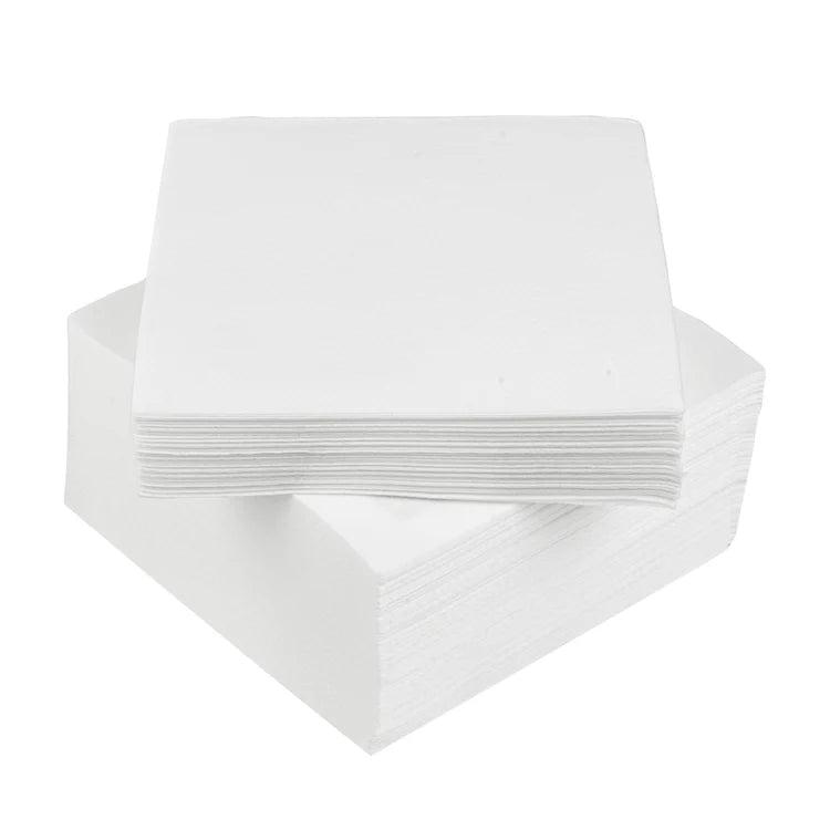 WHITE COCKTAIL NAPKINS-4000CT