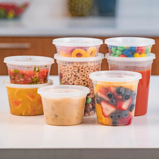 8OZ/12OZ/16OZ/32OZ CLEAR PLASTIC LID-DELI CONTAINER-WOODYS