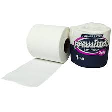 PAPER BATH TISSUE-WHITE-PRO-BRAND 2PLY