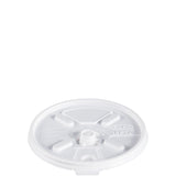 16OZ WHITE PLASTIC FOAM CUP LID-LIFT N LOCK)-DART-16FTL