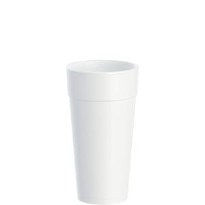 24oz FOAM CUPS  WHITE - DART - 24J16- (25 X20pcs) - 500CT  #070
