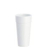 24OZ WHITE FOAM CUP-DART 24J16