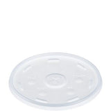 32OZ PLASTIC LID-STRAW SLOTTED-TRANS-DART-32SL