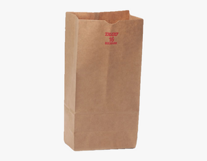 25LB PAPER BAGS BROWN /KRAFT ( SHORTY) 1*500PC  500CT- #054