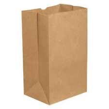 57LB PAPER BAGS - BROWN NO HANDLE - KRAFT DURO -1 X 500PCS- 500CT -  #358