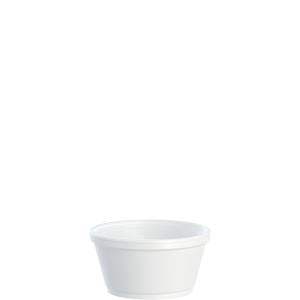 8oz FOAM BOWL CONTAINERS WHITE - 8SJ20 DART -20 X 50PCS- 1000CT (#071)