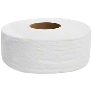 8.5" JUMBO TOILET TISSUE -WHITE -PRO BRAND - 2 PLY- 12CT (#296)