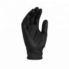 EXTRA LARGE NITRILE GLOVES -  POWDER-FREE-  BLACK - VBAY- 1 X100PCS - 1000CT #185