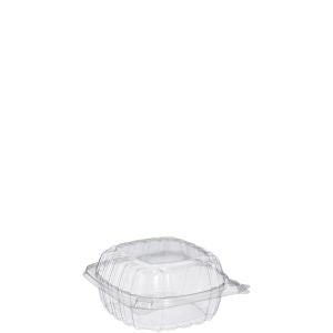 5X5X3" PLASTIC HINGED CONTAINER CLEAR CLAMSHELL /  HINGED CONTAINERS DART - C53PST1 (4 X 125pcs) 500CT (#158)