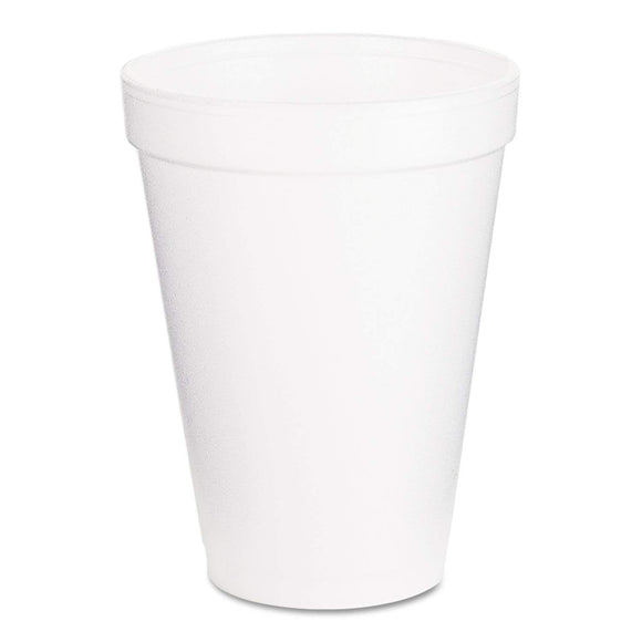 12oz FOAM CUPS WHITE - DART-12J16 - (40 X 25pcs) 1000CT (#066)